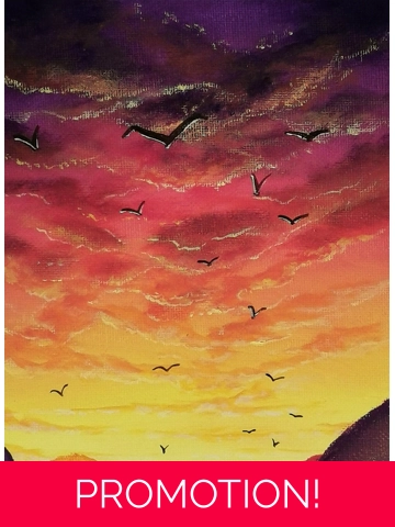 Colors Over Hills,Original Acrylic Paintings