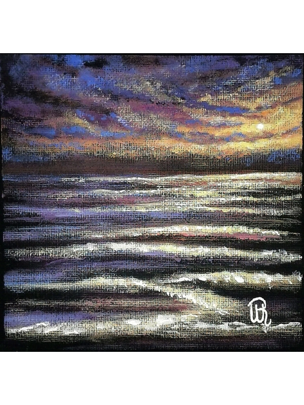 Seascape In Colors, Original Acrylic Painting