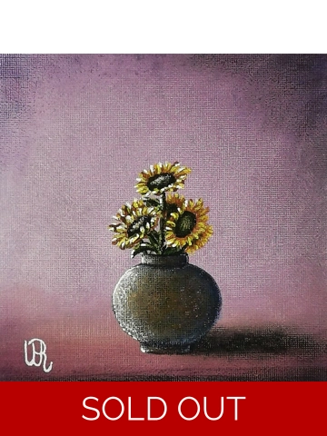 Pot Of Sunflowers, Orig..