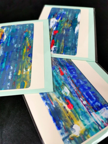 Abstract Greeting Cards, Painted Patterns