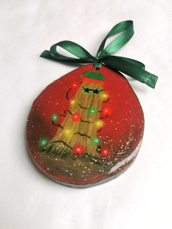 Ornated Cousin It, Acrylic On Wood