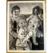 Large Black and White Drawing