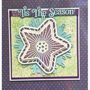 A Starburst of Christmas Magic – Handmade 6×6 Christmas Card by Angie Davis | AngiesHappyHobby