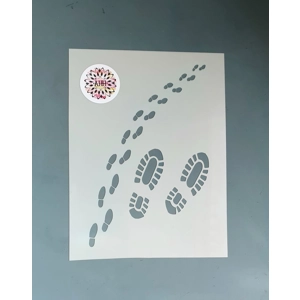 Boot Prints Stencil