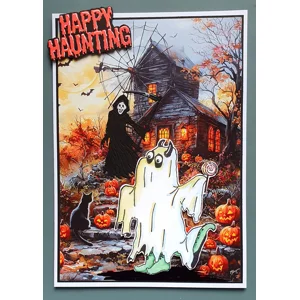 Doofus Goes Spooktacular! – Handmade Halloween Card by Angie Davis
