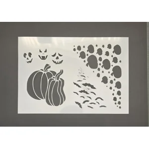 Halloween Mischief – A5 Mylar Stencil by Angie Davis