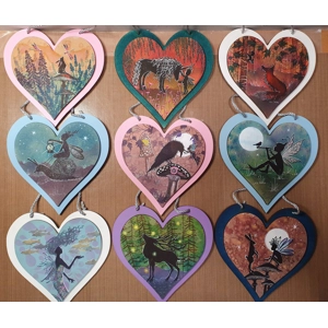 Mystical Hanging Hearts