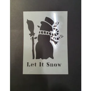 Snowman Stencil