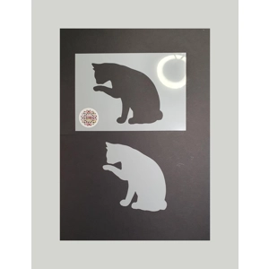 Grooming Kitty Stencil & Mask Set