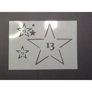 Lucky 13 Stencil