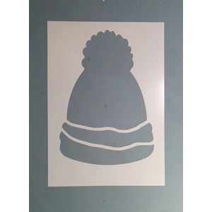 Pom Pom Hat Stencil