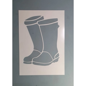 Puddle Boots Stencil