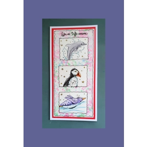 Sea Life – Handmade Nautical-Themed Greeting Card by AngieD