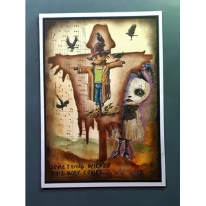 Wicked Harvest – Handmade Halloween Greeting Card by AngieD