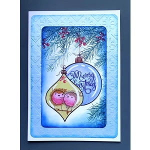 Winter Bauble Blessings – Handmade Christmas Card by AngieD
