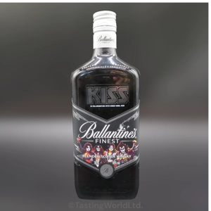 Ballantine's finest blended scotch whisky Kiss limited edition.
