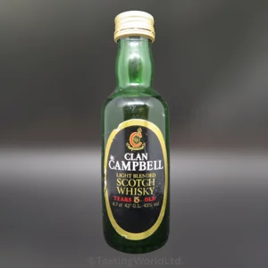 Clan Campbell 5 year Light Blended Scotch whisky miniature.