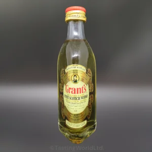 Grant's Stand Fast Finest Scotch Whisky miniature. Spain market.1970s/80s