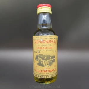 Glenmorangie 10 year Highland malt Scotch Whisky miniature. German market.