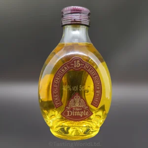 Dimple fine old original 15 year De Luxe scotch whisky miniature. France.