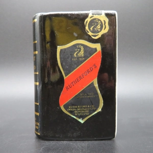 Rutherford's Scotch Whisky black Ceramic book 