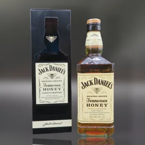 Jack Daniel's Honey Tennessee Whiskey Liqueur with limited metal collector's box. Germany 06.10.2013