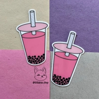 Bubble Tea Sticker | Mango, Strawberry, Matcha, Milk