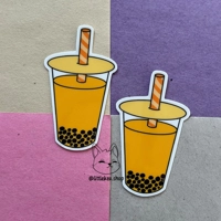Bubble Tea Sticker | Mango, Strawberry, Matcha, Milk