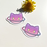 Cat Planet Sticker | glossy/waterproof