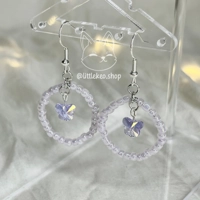 Crystal Butterfly Earrings