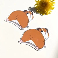 Fire Bean Sticker | fat hamster | glossy/waterproof