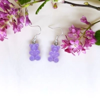 Gummybear Earrings - Purple
