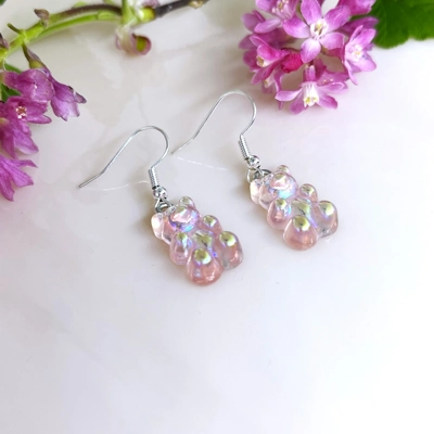 Gummybear Earrings - Rosa/Iridescent