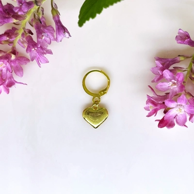 Golden Heart Hair Charm