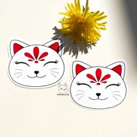 Kitty Kitsune Sticker