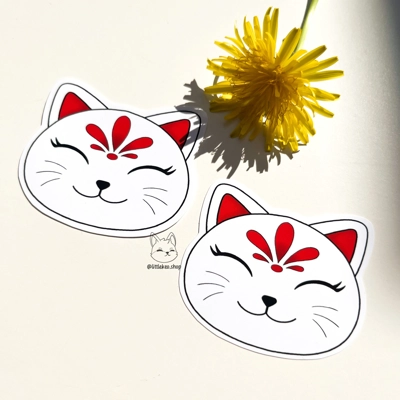Kitty Kitsune Sticker Kitty Kitsune Sticker