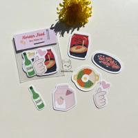 Korean Food Sticker Set | 6pcs