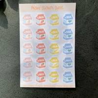 Milky Sticker Sheet