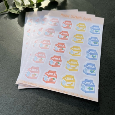 Milky Sticker Sheet