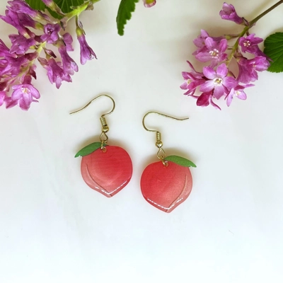Peach Earrings