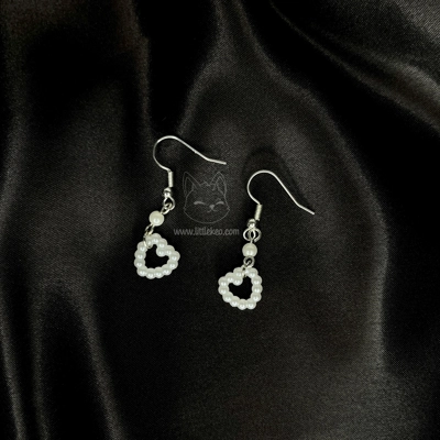 Pearly Heart Earrings Pearly Heart Earrings
