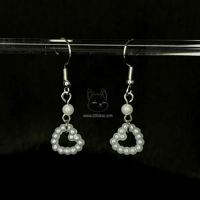 Pearly Heart Earrings