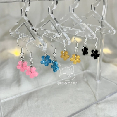 Mini Sakura Earrings | Handmade Resin Earrings Mini Sakura Earrings | Handmade Resin Earrings