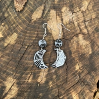 Moon Web Earrings | Handmade Fimo Earrings