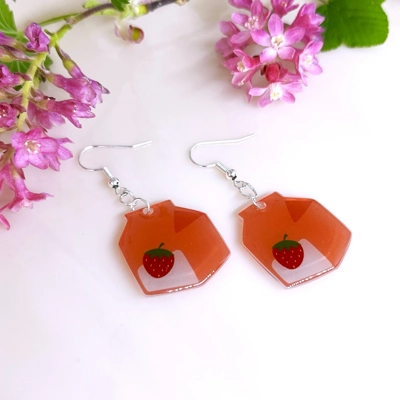 Strawberry Milk Earrings