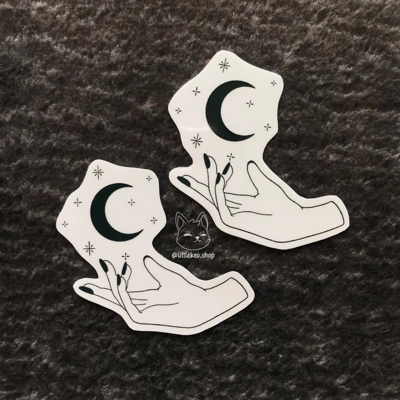Moon WItch Stricker | Transparent Moon WItch Stricker | Transparent
