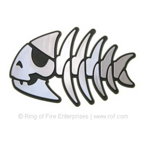 Pastafarian Jolly Pirate Fish 3d Emblems