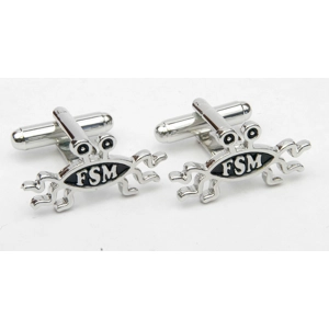 Flying Spaghetti Monster Cufflinks (one pair)