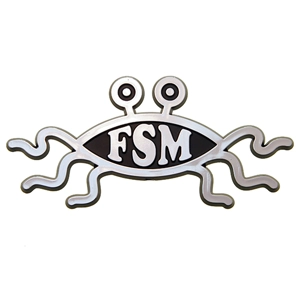 Flying Spaghetti Monster 3D Stick-on Emblem