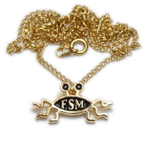 Flying Spaghetti Monster 'Shapely' Necklace